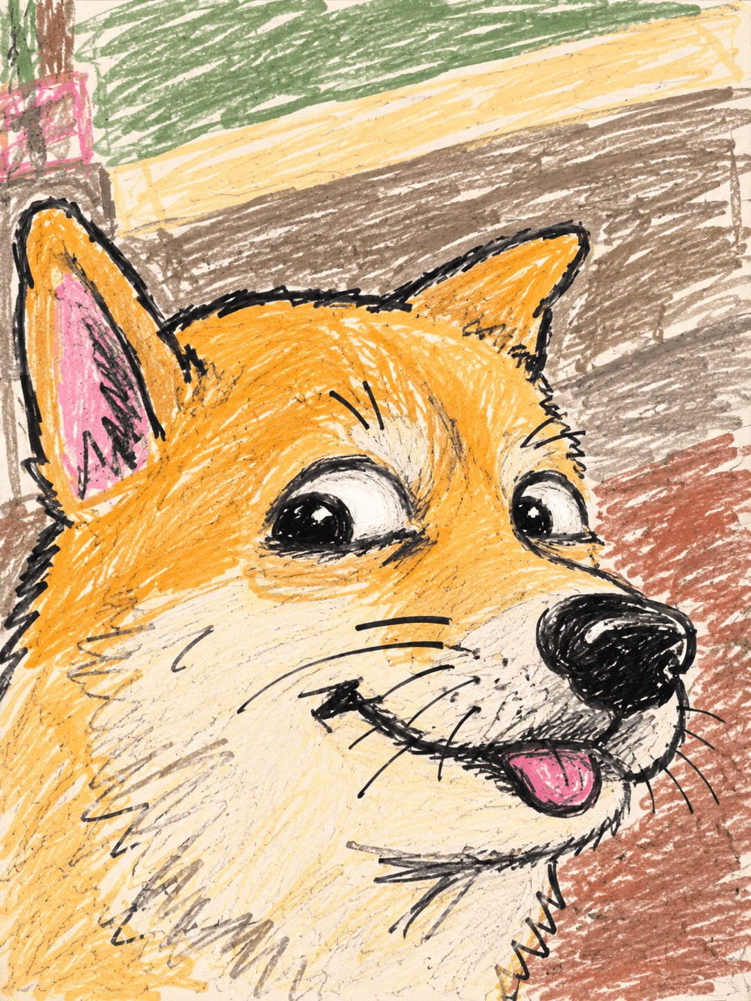 Playful Pet Sketch after